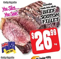 Farmer Jack's Beef scotch fillet offer