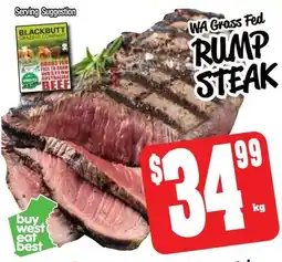 Farmer Jack's Rump steak offer