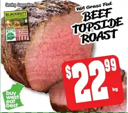 Farmer Jack's Beef topside roast offer
