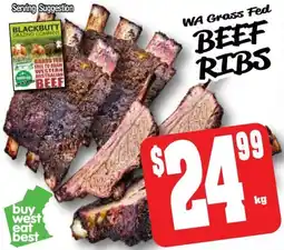 Farmer Jack's Beef ribs offer