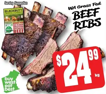 Farmer Jack's Beef ribs offer