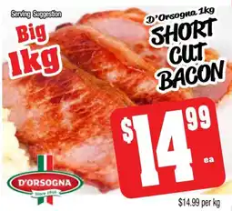 Farmer Jack's Short cut bacon offer