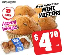 Farmer Jack's Happy muffin mini muffins offer