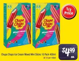 Farmer Jack's Chupa chups ice cream mixed mini sticks offer