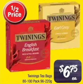 Farmer Jack's Twinings tea bags offer
