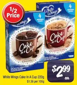 Farmer Jack's White wings cake in a cup offer
