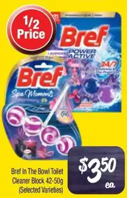 Farmer Jack's Bref in the bowl toilet cleaner block (selected varieties) offer