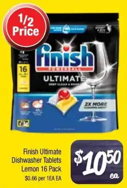 Farmer Jack's Finish ultimate dishwasher tablets lemon offer