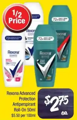 Farmer Jack's Rexona advanced protection antiperspirant roll-on offer