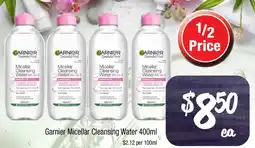 Farmer Jack's Garnier micellar cleansing water offer