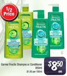 Farmer Jack's Garnier fructis shampoo or conditioner offer