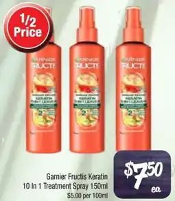 Farmer Jack's Garnier fructis keratin 10 in 1 treatment spray offer