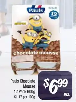 Farmer Jack's Pauls chocolate mousse offer