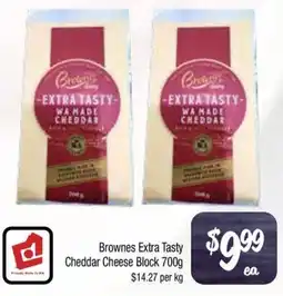Farmer Jack's Brownes extra tasty cheddar cheese block offer