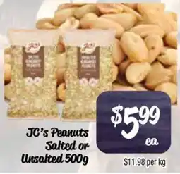 Farmer Jack's Jc's peanuts salted or unsalted offer