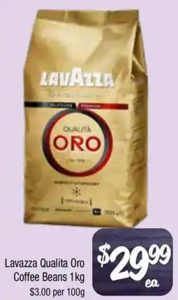 Farmer Jack's Lavazza qualita oro coffee beans offer