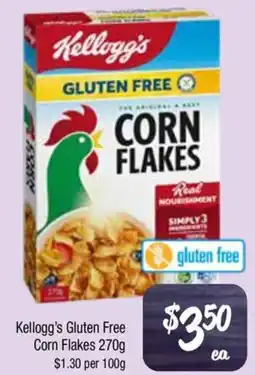 Farmer Jack's Kellogg's gluten free corn flakes offer