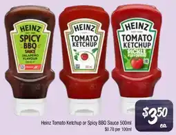 Farmer Jack's Heinz tomato ketchup or spicy bbq sauce offer