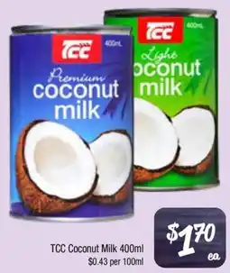 Farmer Jack's TCC Coconut Milk offer