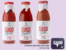 Farmer Jack's La reinese sugo pasta sauce offer