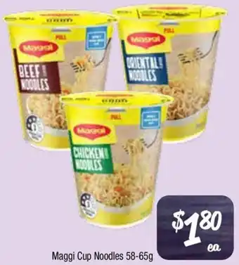Farmer Jack's Maggi cup noodles offer