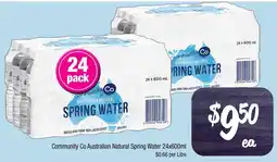 Farmer Jack's Community Co Australian Natural Spring Water offer