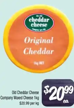 Farmer Jack's Old Cheddar Cheese Company Waxed Cheese offer
