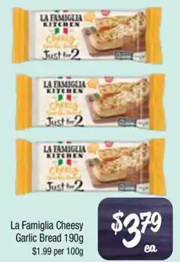 Farmer Jack's La Famiglia Cheesy Garlic Bread offer