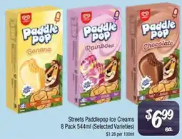 Farmer Jack's Streets Paddlepop Ice Creams offer