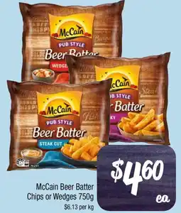 Farmer Jack's McCain Beer Batter Chips or Wedges offer