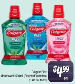 Farmer Jack's Colgate Plax Mouthwash offer