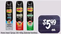Farmer Jack's Hovex Insect Sprays (Selected Varieties) offer