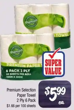 Farmer Jack's Premium Selection Paper Towel 2 Ply offer
