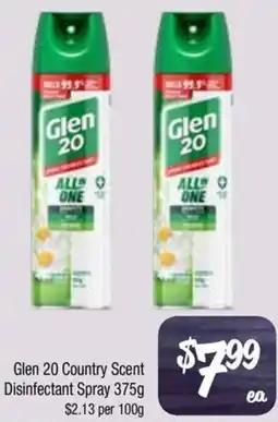 Farmer Jack's Glen 20 Country Scent Disinfectant Spray offer