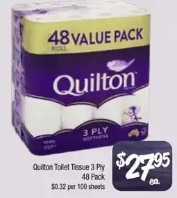Farmer Jack's Quilton Toilet Tissue 3 Ply offer
