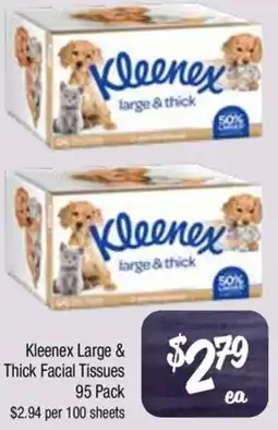 Farmer Jack's Kleenex Large & Thick Facial Tissues offer
