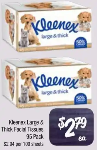 Farmer Jack's Kleenex Large & Thick Facial Tissues offer