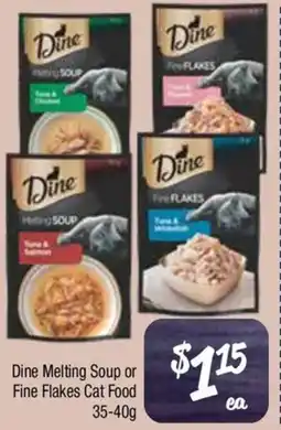 Farmer Jack's Dine Melting Soup or Fine Flakes Cat Food offer