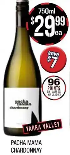 Farmer Jack's Pacha mama chardonnay offer