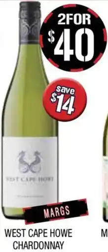 Farmer Jack's West cape howe chardonnay offer
