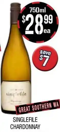 Farmer Jack's Singlefile chardonnay offer