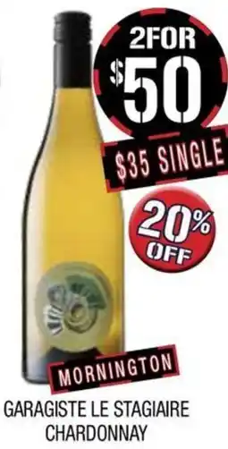 Farmer Jack's Garagiste le stagiaire chardonnay offer