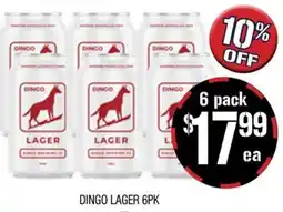 Farmer Jack's Dingo lager 6pk offer