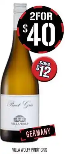 Farmer Jack's Villa wolff pinot gris offer