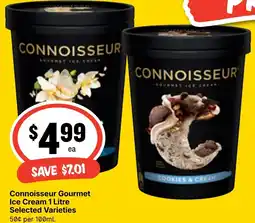 Ritchies Connoisseur Gourmet Ice Cream Selected Varieties offer