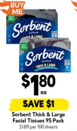 Drakes Sorbent Thick & Large Facial Tissues offer