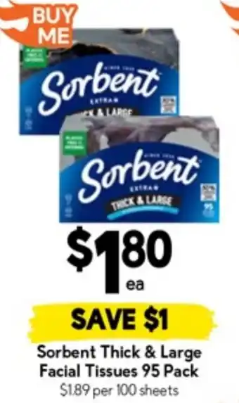 Drakes Sorbent Thick & Large Facial Tissues offer