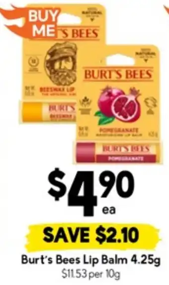 Drakes Burt's Bees Lip Balm offer