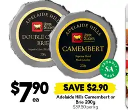 Drakes Adelaide Hills Camembert or Brie offer