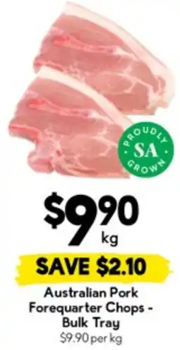Drakes Australian Pork Forequarter Chops - Bulk Tray offer